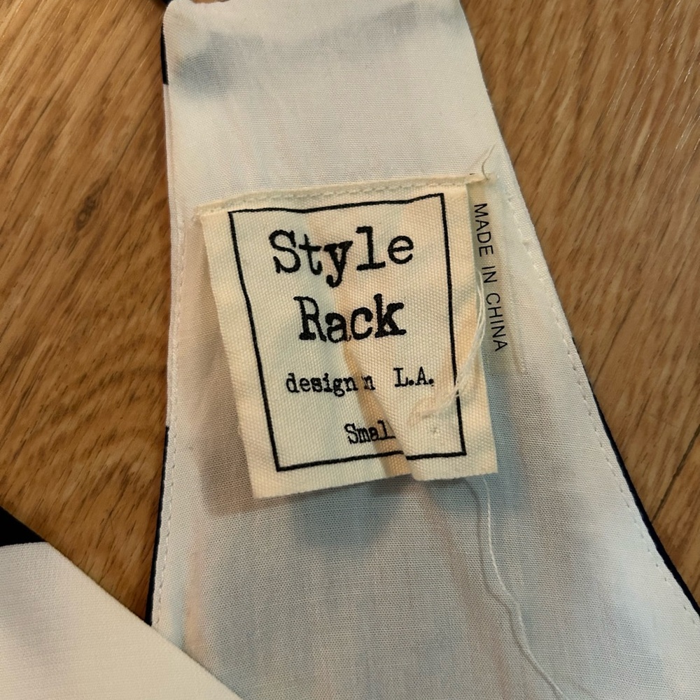 Style Rack Navy and White Striped Mini Dress - Picture 3 of 4